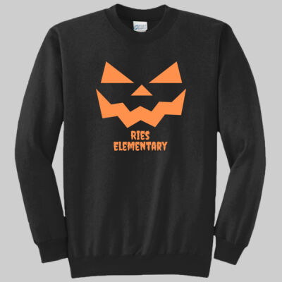 Adult Crewneck - Fall Holidays - Jack O' Lantern - Orange Thumbnail