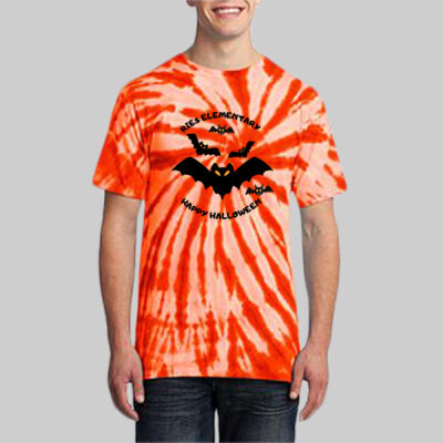 Adult Tie-Dye T-Shirt - Fall Holidays - Bats Thumbnail