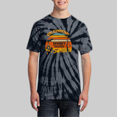 Adult Tie-Dye T-Shirt - Fall Holidays - Haunted House Thumbnail